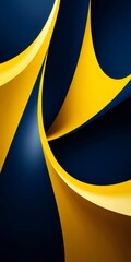 Poster - yellow and black abstract background