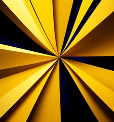 Poster - yellow and black background with stripe