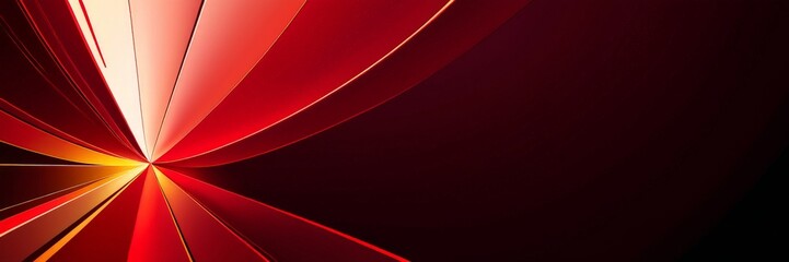 Poster - red and yellow background with black
