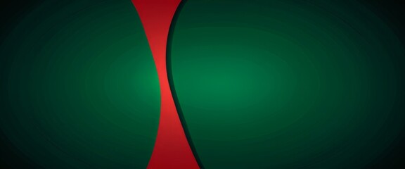Leinwandbilder - green and red background with stripe