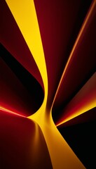 Poster - red and yellow background