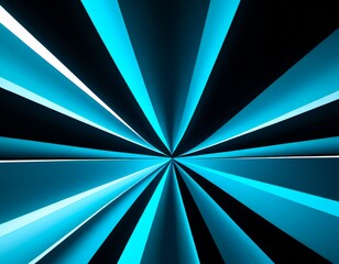 Poster - blue and black background with light