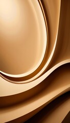 Fototapete - brown abstract background with curved curve