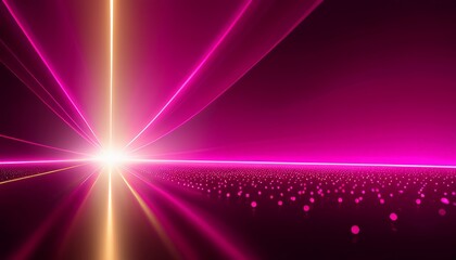Poster - pink light streaks through dark background