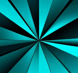 Poster - blue and black background with circular design