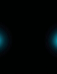 Poster - two blue lights on black background