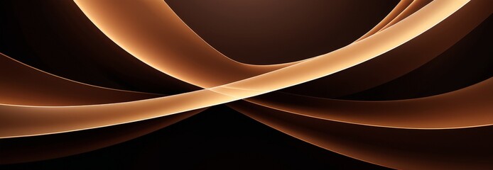 Poster - black background with brown swirl