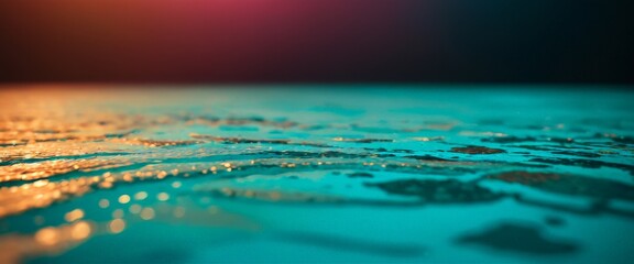 Poster - close up table with water droplets