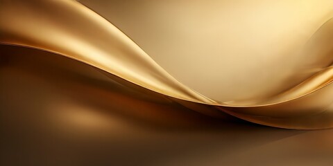 Aufkleber - brown background with gold wave