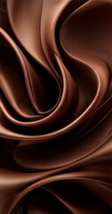 Poster - chocolate background with flowing texture