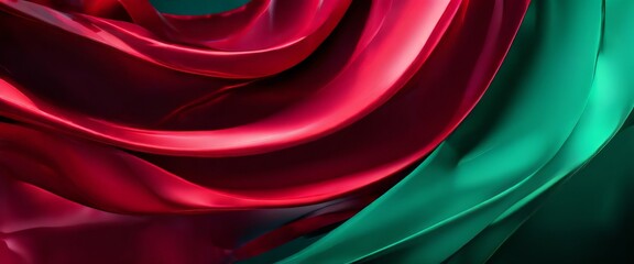Fototapete - red and green abstract background