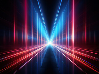 Wall Mural - Eyecatching Blurred neon lights background
