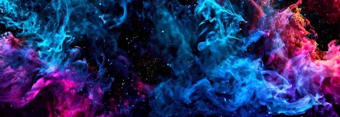 Poster - colorful smoke background