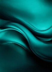 Aufkleber - green abstract background with waves