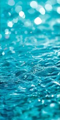 Aufkleber - blue water background with bubbles and