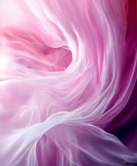 Aufkleber - pink and white swirl on black background