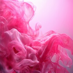 Poster - pink smoke on blue background