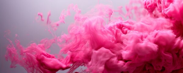 Fototapete - pink ink in water