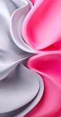 Poster - close up pink and white abstract background