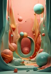 Poster - painting hole in the ground