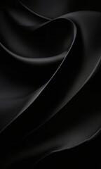 Poster - black silk fabric background