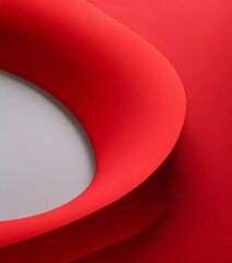 Aufkleber - red chair with white background