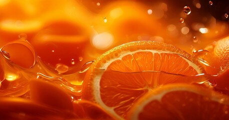 Poster - orange slices and oranges