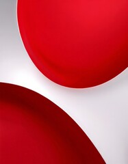 Aufkleber - red plate on white surface