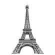© JMarques - Eiffel Tower in Paris, Europe. Isolated on transparent background, PNG.