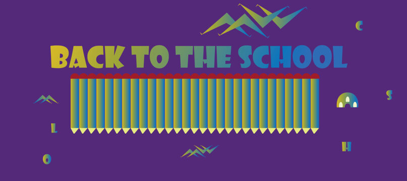 School Text design, School Banner