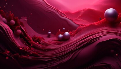 Aufkleber - red and black abstract background with lot bubbles