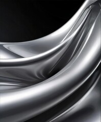 Poster - black and white abstract background with smooth