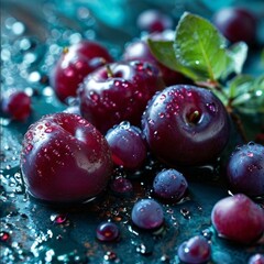 Aufkleber - bunch chers with water droplets