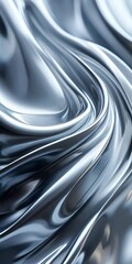 Poster - close up silver fabric