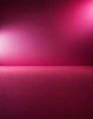 Poster - pink room with spotlight and red floor