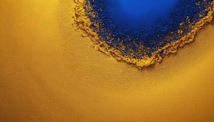 Poster - heart shaped object on yellow surface