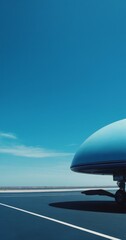 Poster - large blue airplane