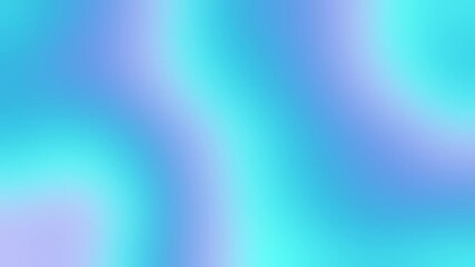 Poster - Colorful light blue gradient liquid animation holographic background