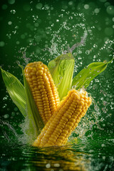 Wall Mural - Fresh Corn on the Cob