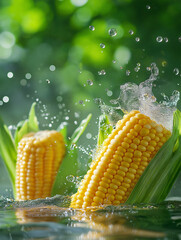 Wall Mural - Fresh Corn on the Cob