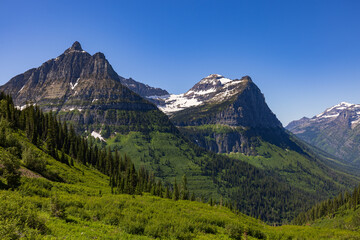 Mountain Valley in Glacier National Park