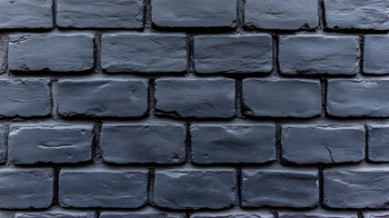 Sticker - Top down view of a painted brick wall in charcoal gray with a rough and uneven texture ideal for dark and industrial themed designs 