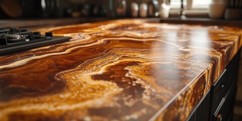 Sticker - Close-up of countertop with keyboard