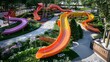 © Yelena - The twisting and colorful slide attracts the attention