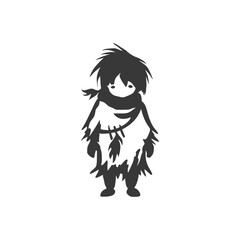 Poster - a cartoon character wearing a fur trimmed cloak and scarf