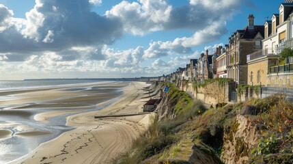 Sticker - view of the beach in the country