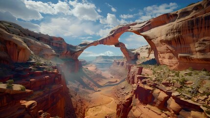 Wall Mural - Bridges grandiose sandstone arches creating impressive natural passages img