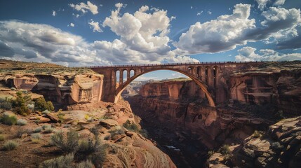 Sticker - Bridges towering over canyons and valleys these grand