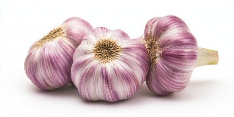 Canvas Print - Three heads of garlic