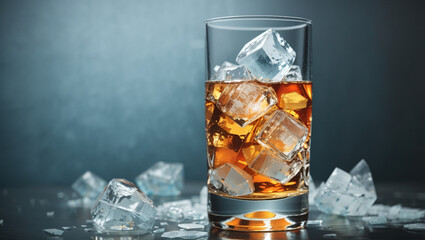 glass with ice